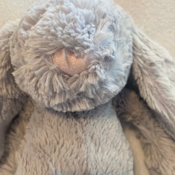 Jellycat Bashful Bunny Gray Grey Floppy Ears Stuffed Animal Plush Rabbit Toy EE - Picture 1 of 10